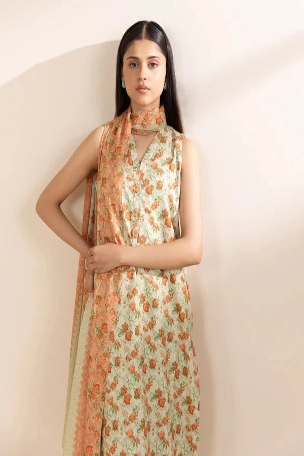 SAPPHIRE DHANAK UNSTITCHED PRINTED 3PC