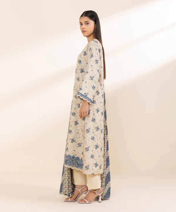 SAPPHIRE DHANAK UNSTITCHED PRINTED 3PC