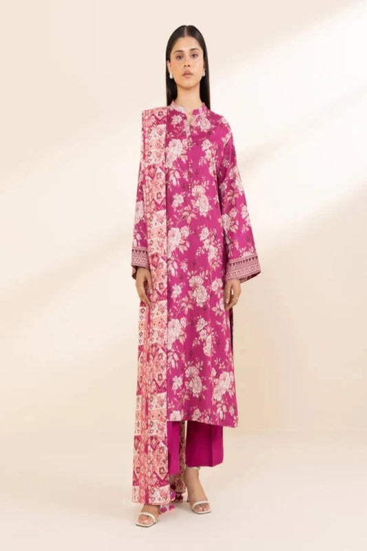 SAPPHIRE DHANAK UNSTITCHED PRINTED 3PC