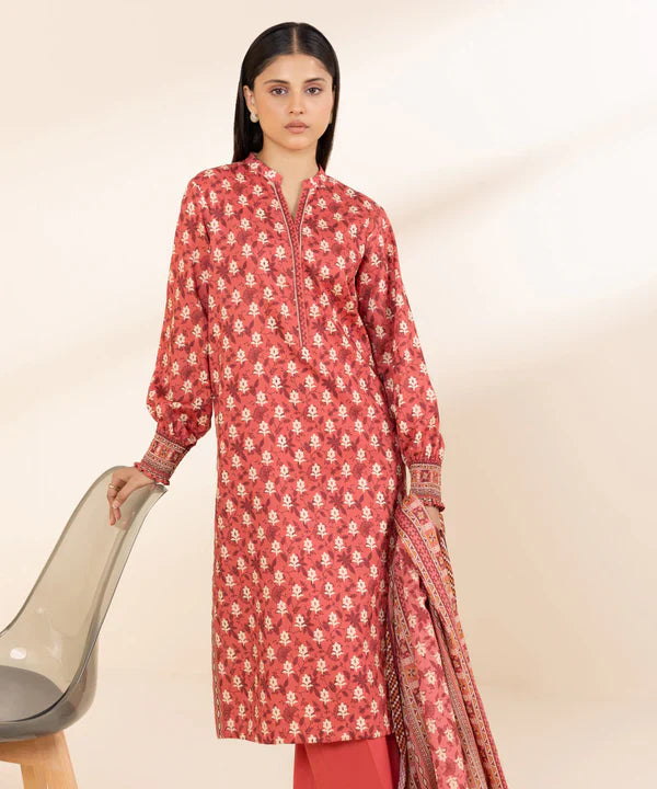 SAPPHIRE DHANAK UNSTITCHED PRINTED 3PC