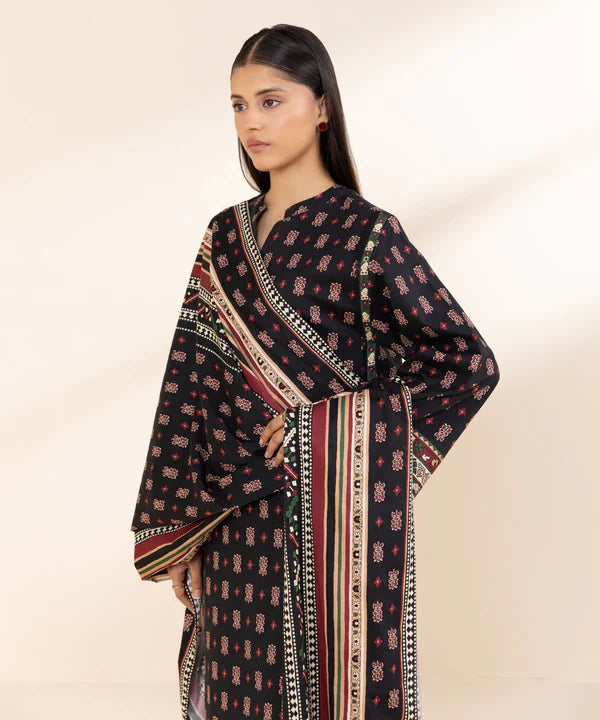 SAPPHIRE DHANAK UNSTITCHED PRINTED 3PC