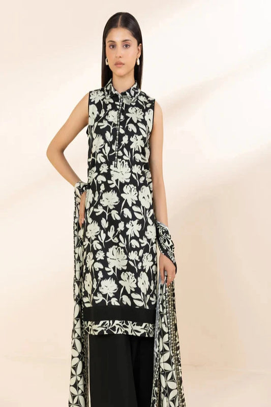 SAPPHIRE DHANAK UNSTITCHED PRINTED 3PC