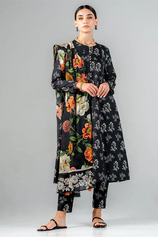 NISHAT KHADDAR UNSTICH PRINTED 3PC