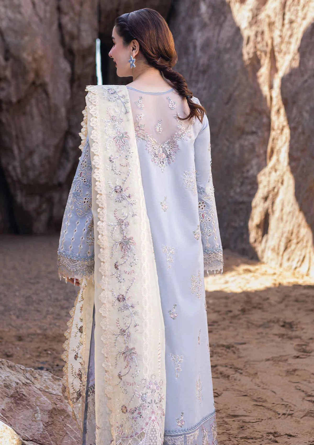 QALAMKAR LAWN UNSTITCHED EMB 3PC