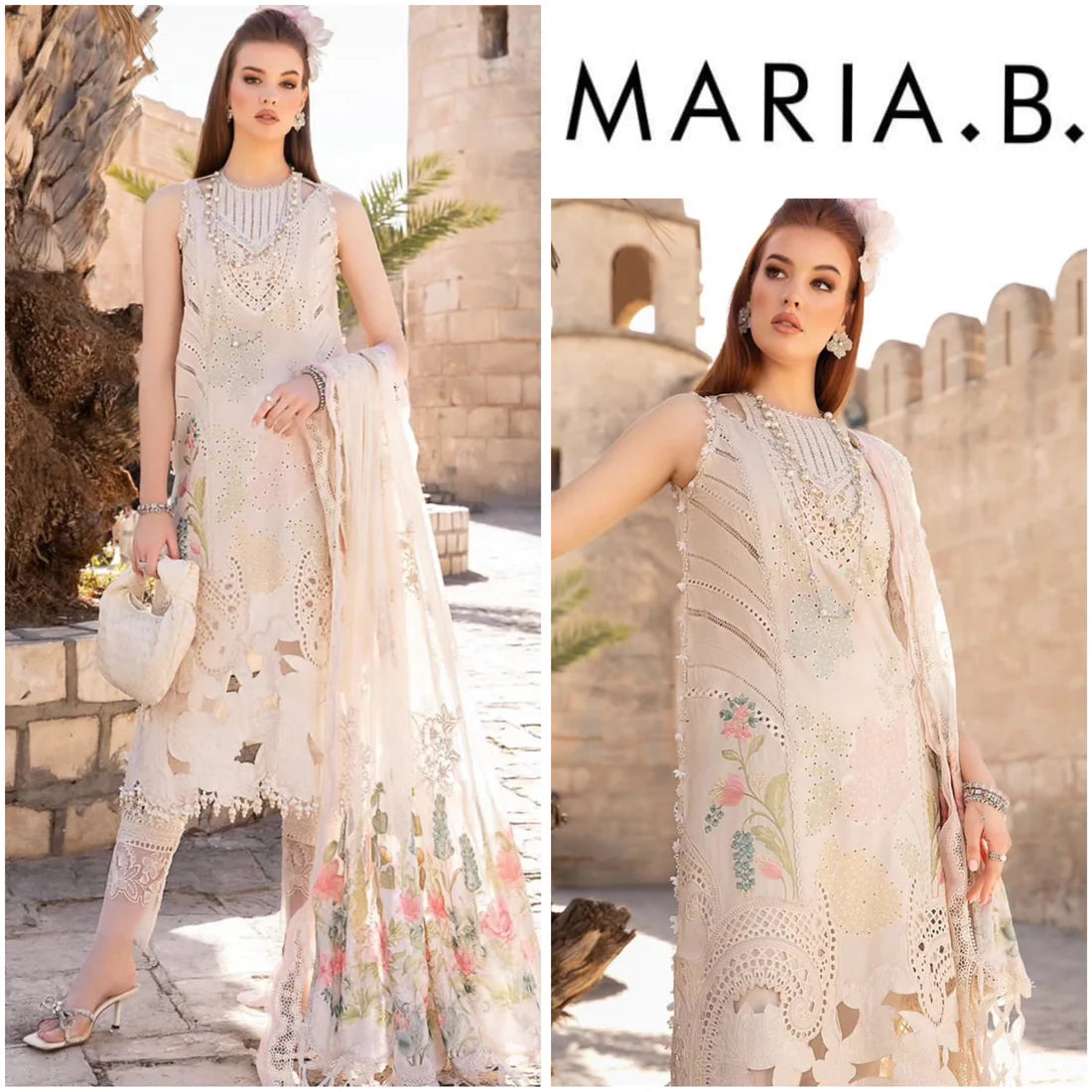 MARIA.B LAWN UNSTITCHED EMB 3PC