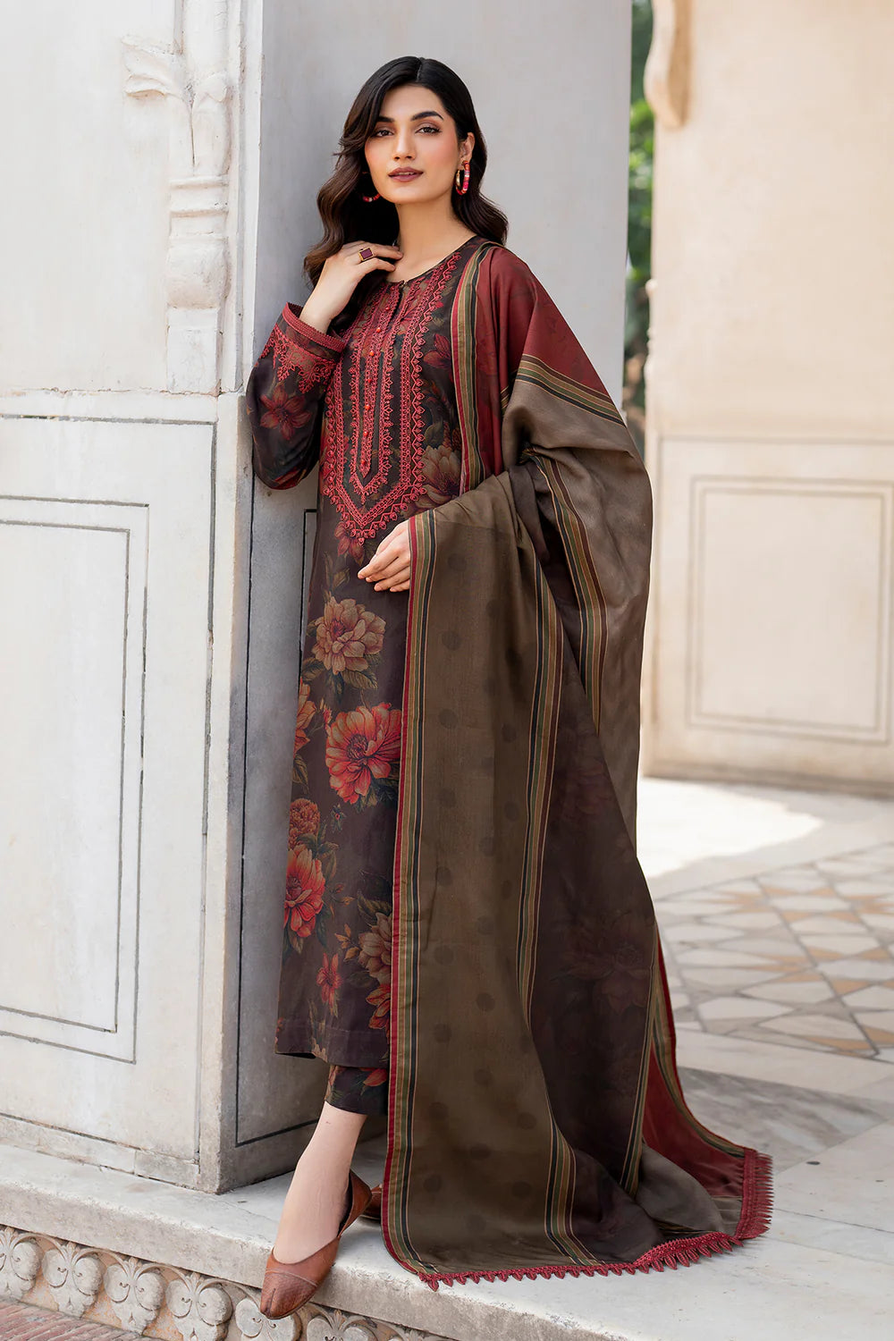 Baroque Khadar Unstiched 3-piece