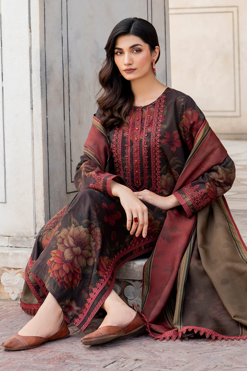 Baroque Khadar Unstiched 3-piece