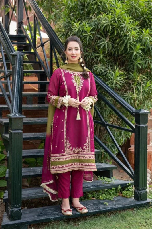 OMAL BY KOMAL  (Linen 3Pc)