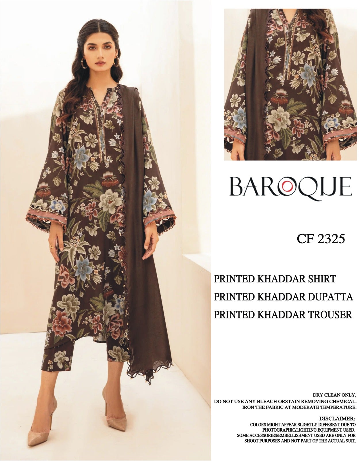 Baroque Khadar Unstiched 3-piece