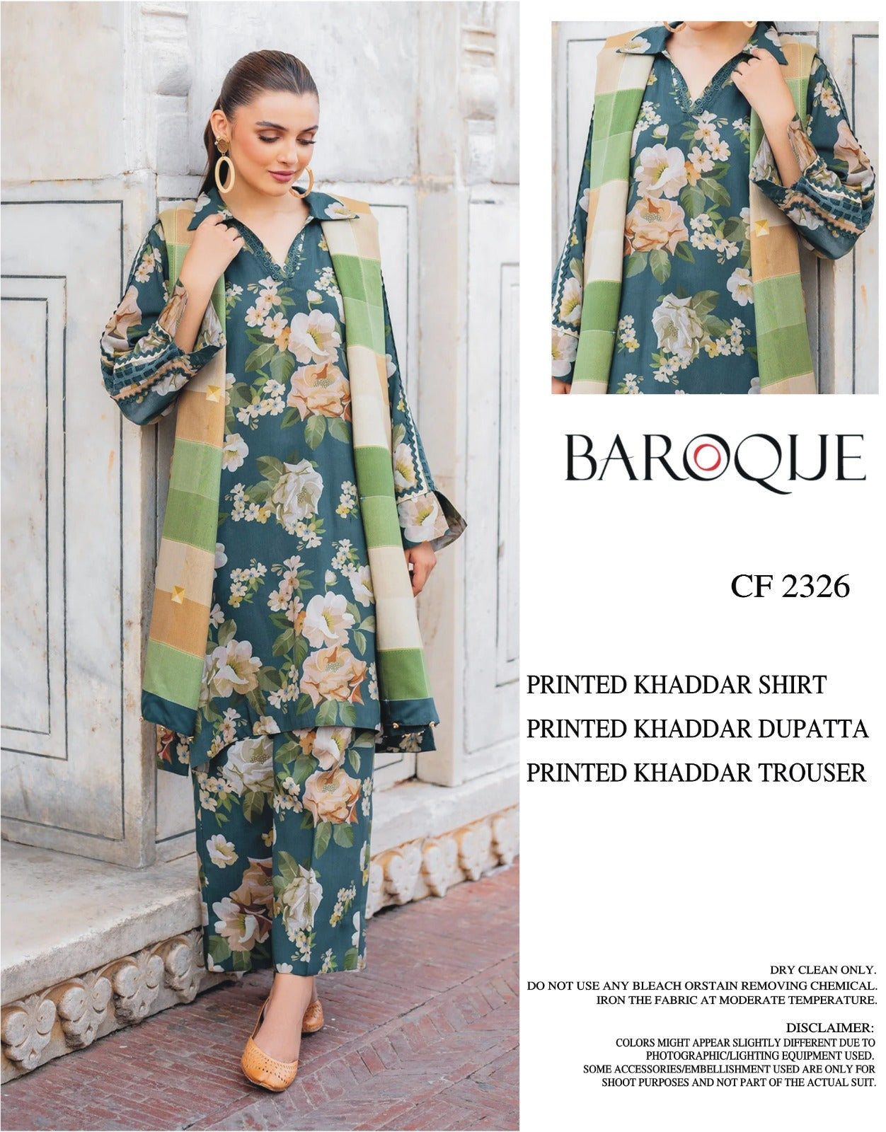 Baroque Khadar Unstiched 3-piece