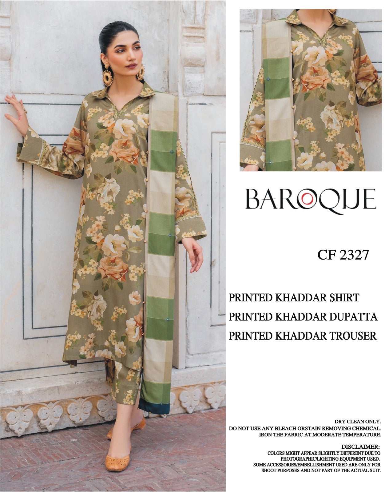 Baroque Khadar Unstiched 3-piece