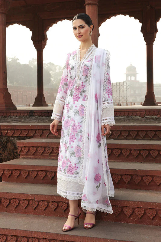 BAREEZE LAWN UNSTICH EMBROIDERED 3-PIC